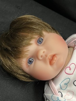 Kaydora LUCY Reborn Girl Baby Doll 20  Brown Hair/Blue Eyes; Realistic w/ Outfit