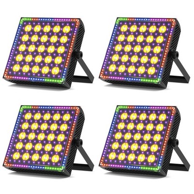 4X 250W LED PAR RGB Bühnenlicht Wall Washer Licht DMX Bühnenbeleuchtung DJ Party