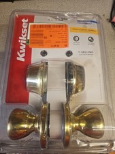 Kwikset Residential Security Door Lock Combo Pack Brass 690T 96900-253