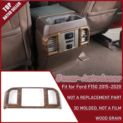  Wood Grain Rear AC Air Conditioner Vent Outlet Cover Trim For Ford F150 2015-20