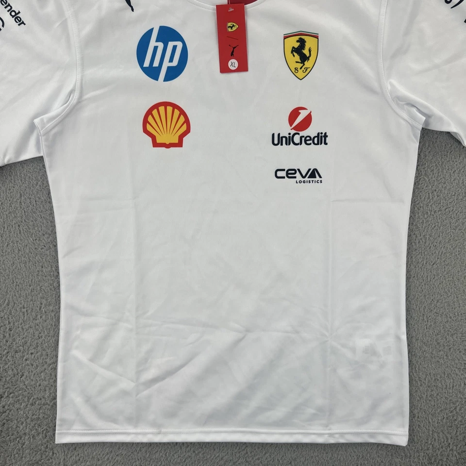 Camiseta blanca Scuderia Ferrari X Puma para hombre XL Fórmula 1 2025 Lewis Hamilton nueva con etiquetas Foto 4 de 4