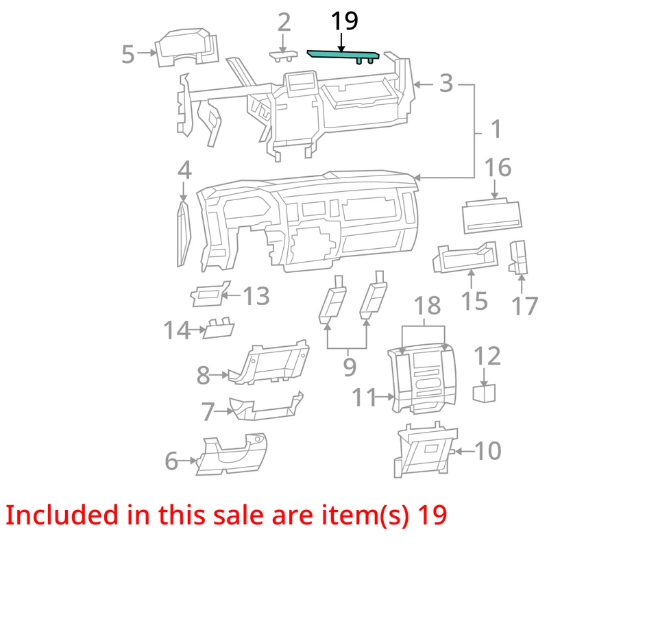 REJILLA DE ALTAVOZ RAM DODGE 2500 1500 2009-2014 1NL95DK2AA - NUEVO OEM Foto 3 de 4