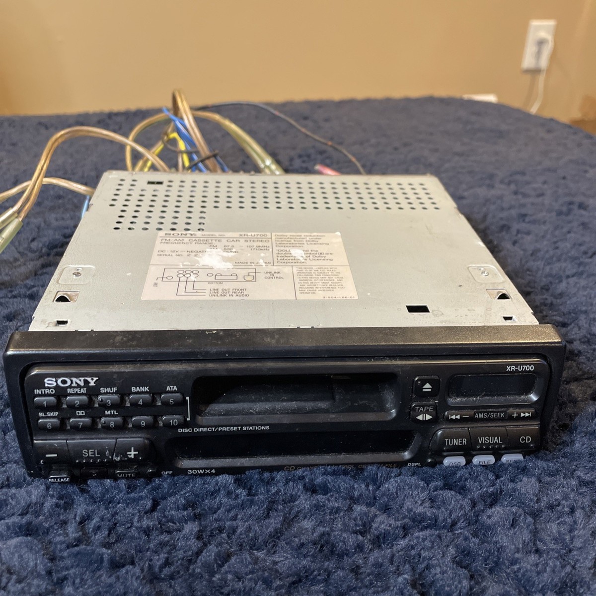 Vintage 1990s High-End Sony XR-U700 Car Cassette Radio Player | eBay