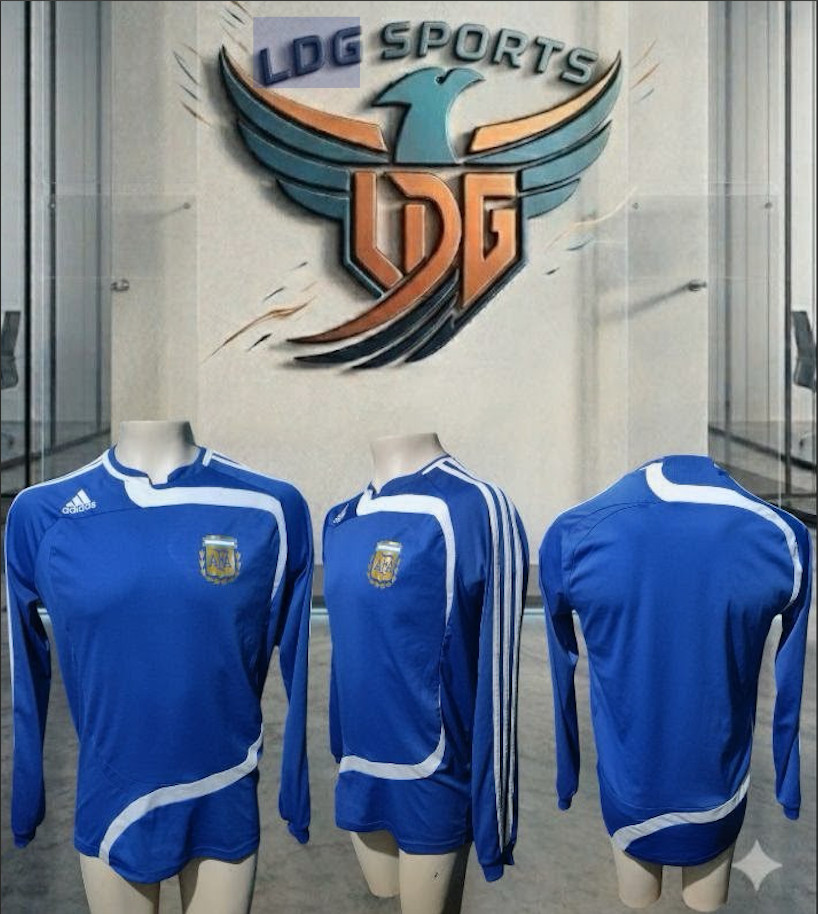 Argentina 2007 - 2008 Match Worn Player Issue Formotion Long Sleeve