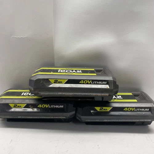 Ryobi OP40204 40V 2.0 AH Lithium-ion Battery - Black Lot 3  For Parts