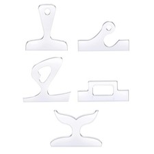 Clear Acrylic Template Angled Curvy Tracing Stencils Board Handle Template