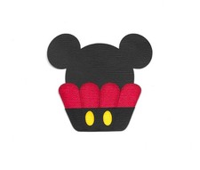 PREMADE SCRAPBOOK-PAPER PIECING-DISNEY-MICKEY MOUSE-BIRTHDAY-MICKEY CUPCAKE