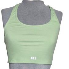 Set Active Green Sports Bra Size Small