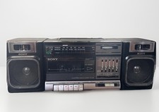 Vintage Sony CFS-1000 Boombox AM/FM Cassette Player Radio VTG For Parts Repair