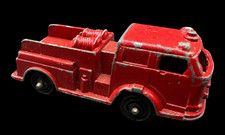 Vintage Toy Fire Truck Metal Pumper Tootsie Steel Red 2.25" WS 