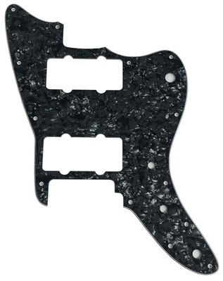 4 Ply Black Pearl For Squier Affinity Jazzmaster Guitar Pickguard Scratch Plate