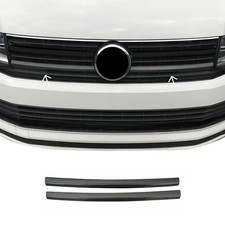 Kühlergrill Grillleisten für VW T6 Transporter 2015-2019 Highline Carbon 2x