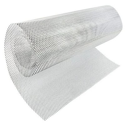  47 x 15.7 inches Car Grill Mesh Sheet Tone Aluminum 3 x 6 mm Rhombus Silver