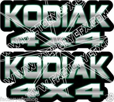 Kodiak 400 450 4x4 Green Gas Tank Graphics Decal Sticker Atv Quad plastic 