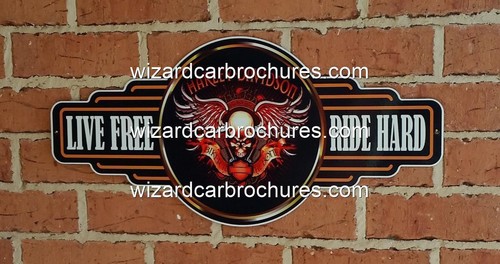 HARLEY DAVIDSON SERVICE STATION HEAVY GAUGE METAL STEEL GARAGE SIGN - NOT TIN - 第 1/1 張圖片