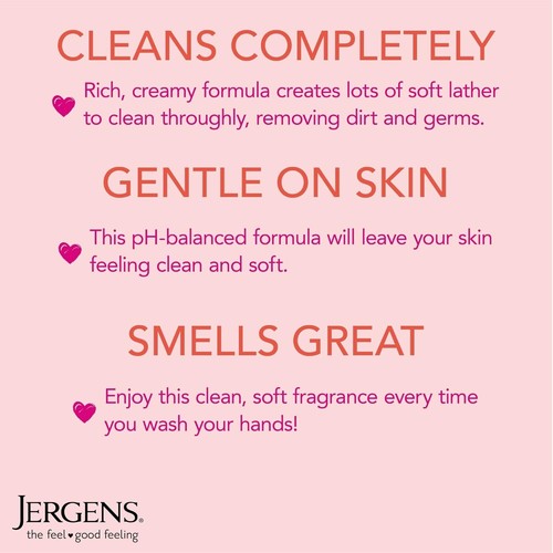 Jergens Extra Moisturizing Hand Soap,Liquid Hand Soap Refill Cherry Almond Scent - Picture 5 of 9