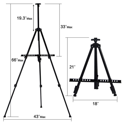 64" Portable Tripod Artist Sketch Paint Easel Drawing Stand w/Bag Free Ship US - Picture 14 of 15