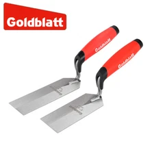 Goldblatt 2PC Industries Margin Trowel Set 6"X2" 5"X2" Masonry Flooring Tool Set