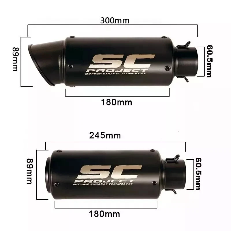 Para Yamaha YZF R6 2006-2025 Sistema Deslizable Puntas de Escape Tubo Medio Reemplazar Silenciador Foto 2 de 4
