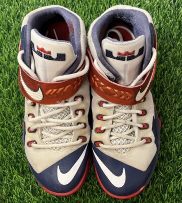 Nike Zoom LeBron Soldier 8 USA Red White Blue Size 8.5  display picture 3