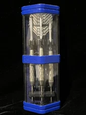 Vintage Classic Silver  HALEX   DARTS W/ CASE