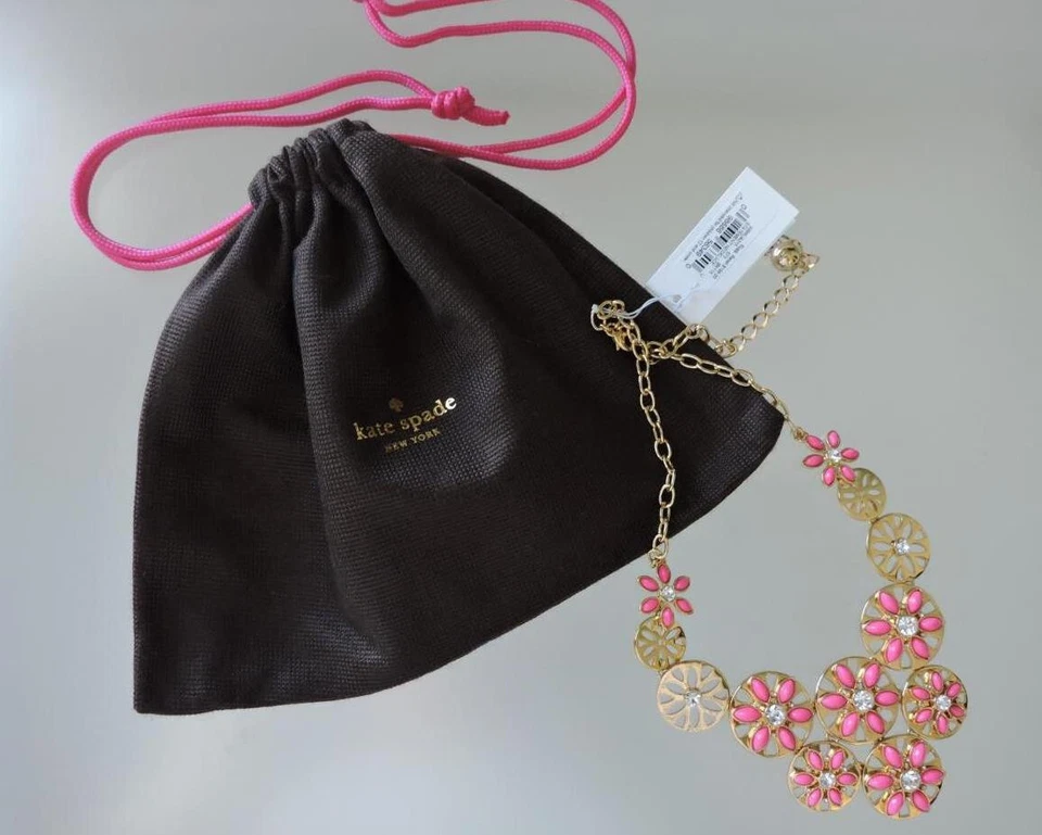 NUEVO CON ETIQUETAS KATE SPADE NEW YORK Collar Declaración Jardín Ojales $198.00