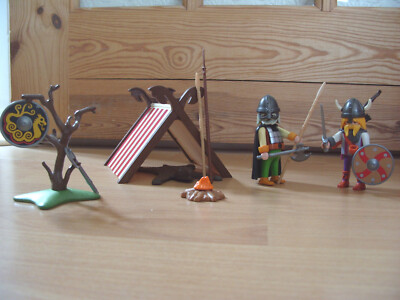 Playmobil 100% Komplett Set 3157 Wikingerlager mit Zelt & Kriegern