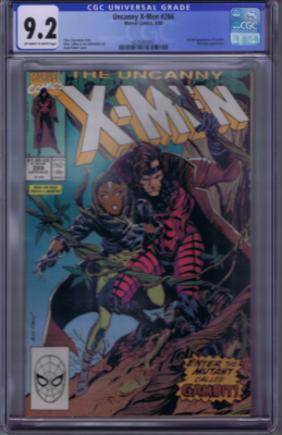 Uncanny X-Men #266 Marvel 1990 CGC 9.2 (NEAR MINT-) 1st full