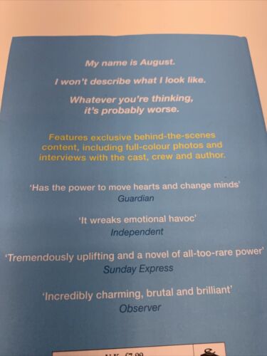 Wonder Paperback R.J. Palacio Are You Ready To Meet Auggie Pullman? - Picture 4 of 4