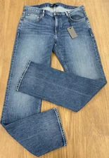 NWT $228 John Varvatos J701- Marlon Wash In Fade Away Blue Size: 33