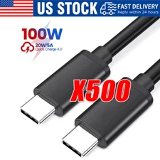USB-C to USB C Type-C Fast Charging Data SYNC Charger Cable Cord 3/6/10FT lot
