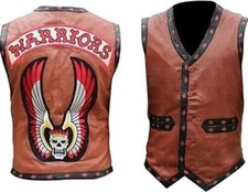 The Warriors Movie Stylish Vest Leather Jacke...