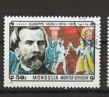 Verdi Mongolei Stamps Briefmarken Sellos Timbres