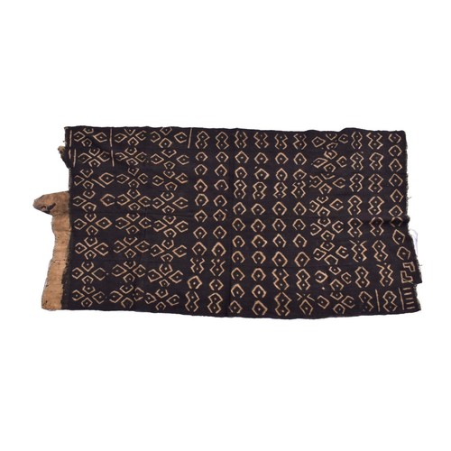 Tela de barro negra textil Mali 58x30 pulgadas Bògòlanfini - Imagen 2 de 7