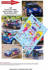DECALS 1/24 REF 0369 FOCUS WRC BAUMCHLAGER RALLYE GERMANY 2001