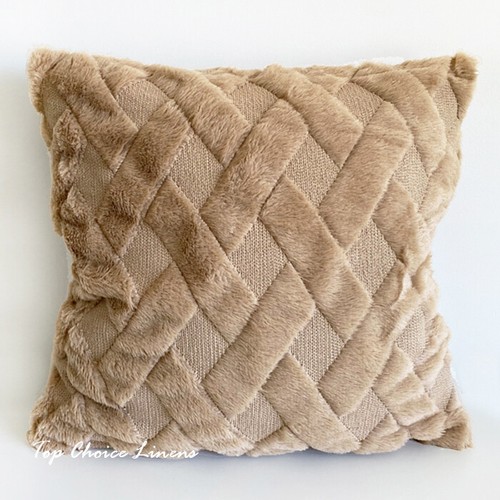 Home Mix & Match Beige Camel & Cream Fringe Tufted Textured Cushion Cover - Picture 6 of 21