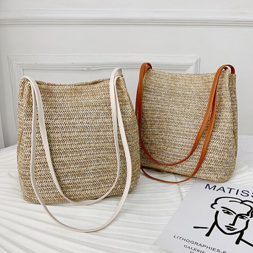 Borse Donna Vintage Tote Bags IN VIMINI RATTAN Borsa Borsa A Tracolla Borsa di  paglia TU | eBay