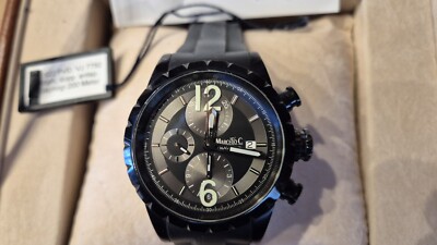 Marcello C Chrongraph PVD Schwarz Black Valjoux 7750 Ref 2022