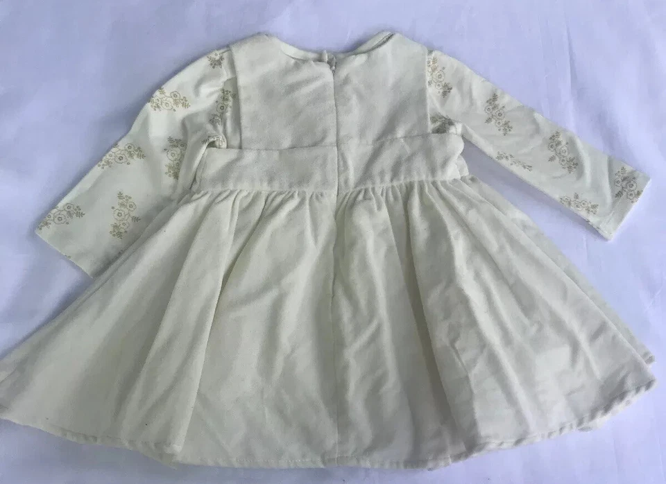 Koala Kids Baby Girl 2шт наряд длинным рукавом футболка с платьем 12 месяцев праздник - Изображение 3 из 4