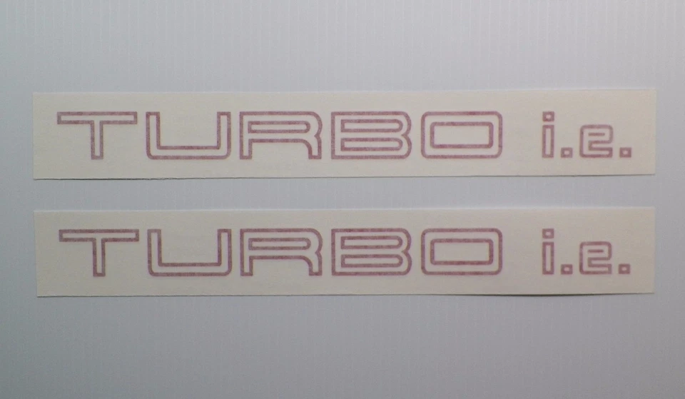 Nuevo Fiat MK2 UNO TURBO 1989-1995 es decir Juego de 2 calcomanías con rayas de pasador Turbo es decir Foto 2 de 4