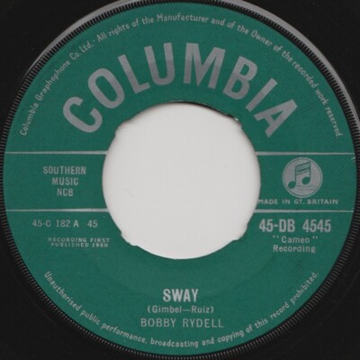 Bobby Rydell - Sway  (7'', Single)