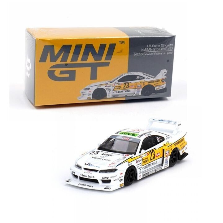 Mini GT 1/64 Nissan LB-Super Silhouette S15 SILVIA #23 Metal Mini GT 1/64 Nissan LB-Super Silhouette S15 SILVIA #23 Metal