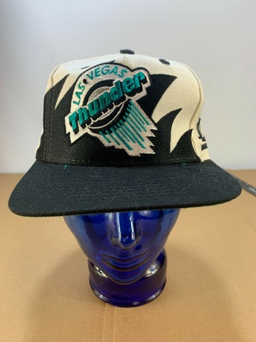 Rare Vintage Shark Tooth Logo Athletic IHL Las Vegas Thunder Hockey Snapback Hat - Picture 2 of 11