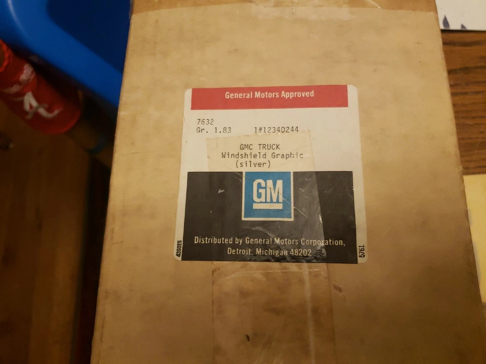 GM NOS 1990 GMC C2500 CAMIÓN PARABRISAS DELANTERO CALCOMANÍA ORIGINAL OEM Foto 2 de 4
