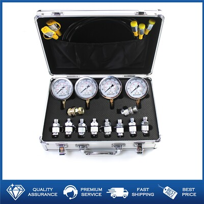 #ad Hydraulic Pressure Test Kit 10 25 40 60Mpa Gauges 10 Connectors For CAT Komatsu $74.58