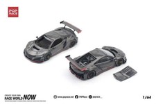 POP RACE 1:64 NSX GT3 EVO22 Carbon Grey Edition Diecast Model Car