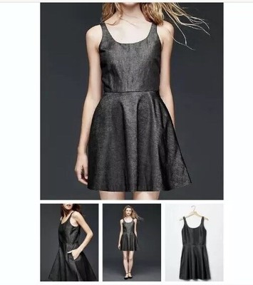 fit and flare black mini dress