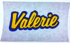 Original Vintage Valerie Mini Iron On Transfer