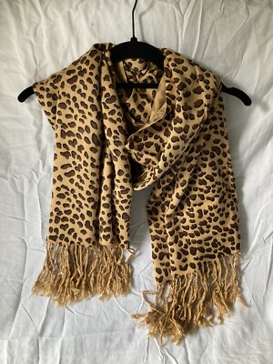 小物 leopard pattern wrinkle stole 小物 leopard pattern wrinkle stole 小物 leopard pattern