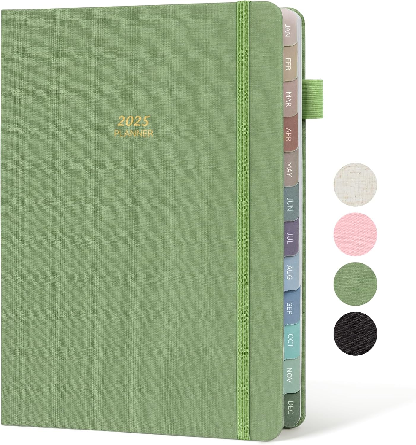 2025 Linen Cover Planner Weekly & Monthly Daily Agenda Book,2025-2026 to Do List